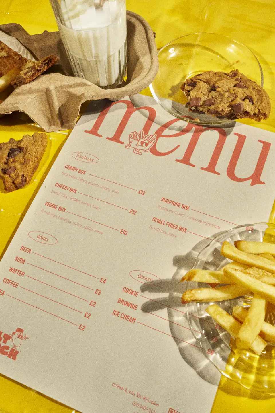 Menu de chez Salt Shack