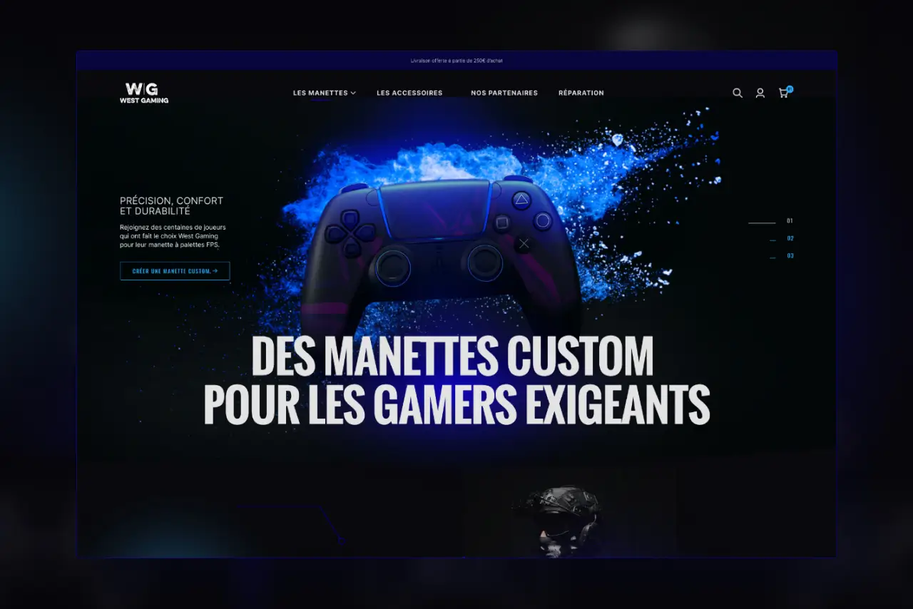 Miniature site web projet West Gaming
